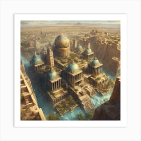 Egyptian City Art Print