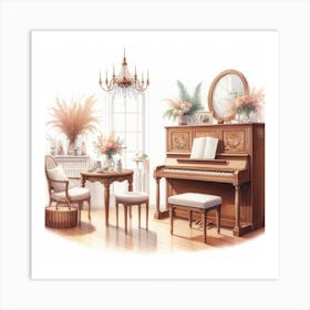 Piano Art Print