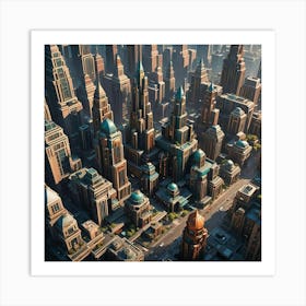 Futuristic Cityscape 31 Art Print