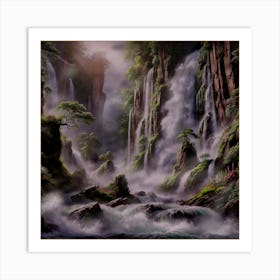 Waterfall 1 Art Print