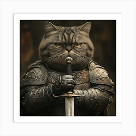 Game Of Thrones Cat Art Print