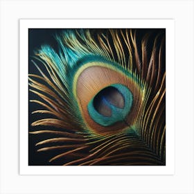 Peacock Feather 1 Art Print