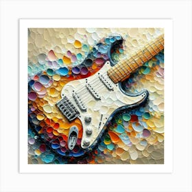 Guitar Painting 1 Art Print