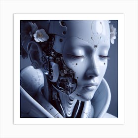 Robot Woman 3 Art Print