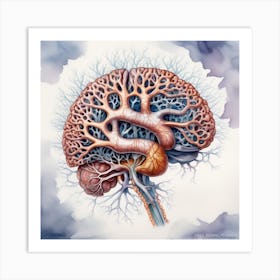 Human Brain 47 Art Print