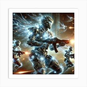 Quantum Guardians Ignis Luporum Collective Art Print