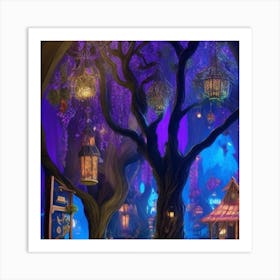 Fairytale Village Art Print