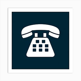 Telephone Icon 2 Art Print