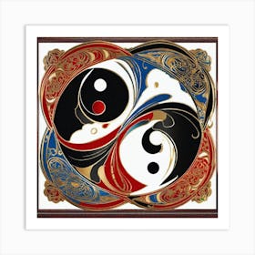 Yin Yang 84 Art Print