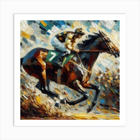 Horse Race Art Print