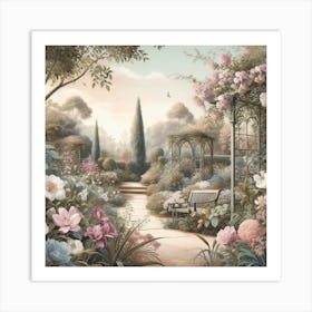 in to the Garden Art Print