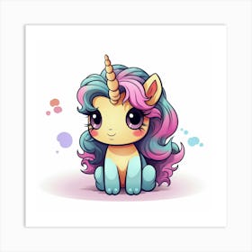 Cute Unicorn 249 Art Print