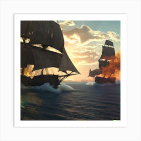 Battles on the High Seas Art Print