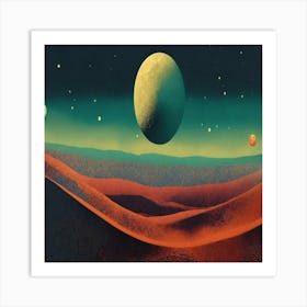 Planets In Space 6 Art Print