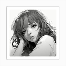 Anime Girl 32 Art Print