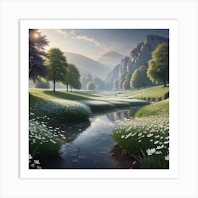 Landscape Painting 55 Art Print