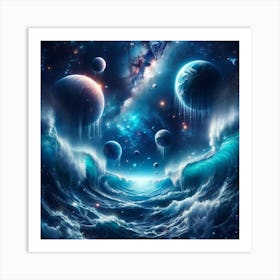 Space Storm Art Print