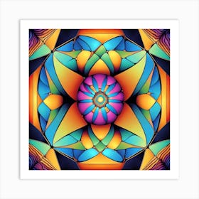 Psychedelic Mandala 20 Art Print