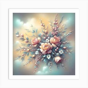 Roses In The Sky 1 Art Print