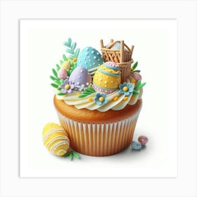 Easter Cupcake 2 Art Print