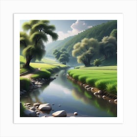 Landscape Painting 166 Art Print