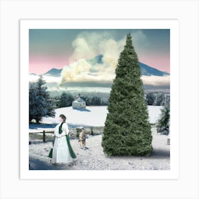 Americana Christmas 003 Art Print