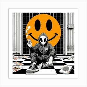 Smiley Face 3 Art Print