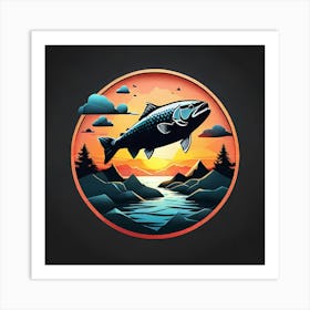 Fish In The Water Art Print