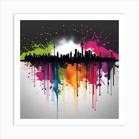 Toronto Skyline Canvas Art Art Print