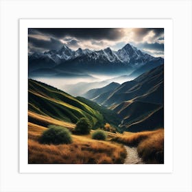 Mountain Landscape 26 Art Print