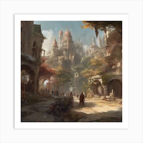 Fantasy City 104 Art Print