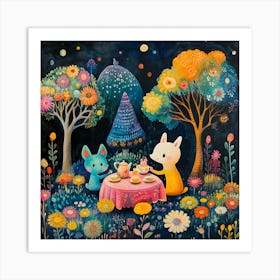 Tea Party 1 Art Print