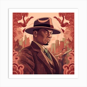 Man In The Hat Art Print