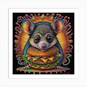 Mouse Burger Art Print