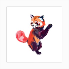 Red Panda 03 Art Print