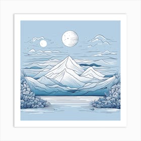 Winter Landscape Art Print