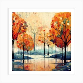 Autumn Trees 5 Art Print