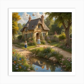 Little House In The Woods Art Print