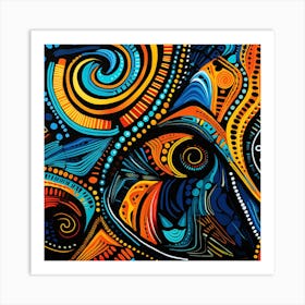 Abstract Psychedelic Painting Art Print