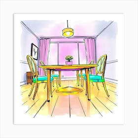 Dining Room 1 Art Print