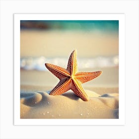 Starfish On The Beach 6 Art Print