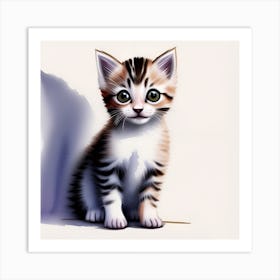 Cute Kitten Art Print