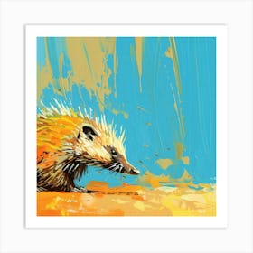 Editorial Art Badger Art Print