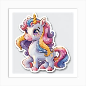 Unicorn Sticker 149 Art Print