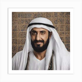 Portrait Of King Saud Art Print