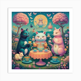 Animal Fiesta Art Print