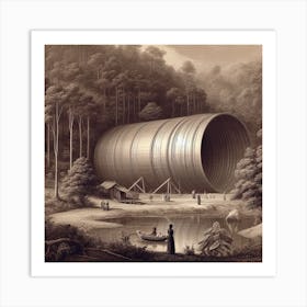 Pipe In The Woods Art Print