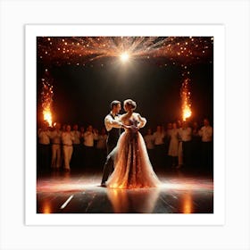 Ballroom Dancers 8 Art Print