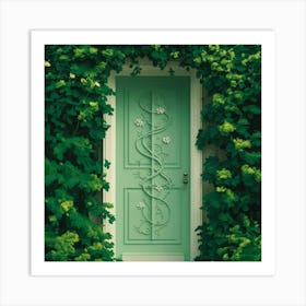 A Stunning Illustration Of A Mint Green Door Surro Txjvocyosec6ks Asglvyw Pijuegdorlypx9gdsoqevg Art Print