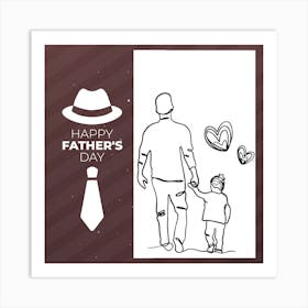 Father's Day-Happy Father’s Day 2 Art Print